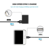 Micro USB Cable,Suntaiho 5V2.4A Nylon Braided Fast Charging Mobile Phone USB Charger Cable for Samsung/xiaomi/LG/Huawei/Meizu