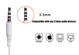 New in-ear earphone for iphone 5s 6s 5 xiaomi bass earbud headset Stereo Headphone For Samsung sony earpiece wired audifonos