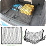 Filet de rangement en nylon souple pour coffre de voiture Noir
