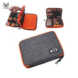 waterproof Ipad organizer USB data cable earphone wire pen power bank travel storage bag kit case digital gadget devices