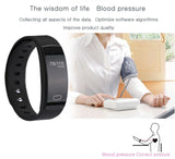 Pressure Measure Heart Rate Monitor Pedometer Watch Pulse Fitness Tracker Intelligent Bracelet Connected