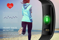 Pressure Measure Heart Rate Monitor Pedometer Watch Pulse Fitness Tracker Intelligent Bracelet Connected