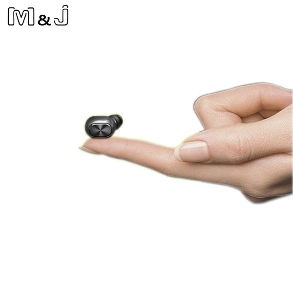 Mini Casque sans Fil Bluetooth Invisible Noir