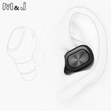 Mini Casque sans Fil Bluetooth Invisible Noir