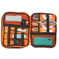 waterproof Ipad organizer USB data cable earphone wire pen power bank travel storage bag kit case digital gadget devices