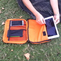 waterproof Ipad organizer USB data cable earphone wire pen power bank travel storage bag kit case digital gadget devices