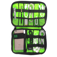 waterproof Ipad organizer USB data cable earphone wire pen power bank travel storage bag kit case digital gadget devices