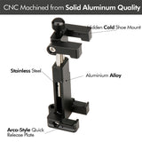 Metal Phone Tripod Mount With Cold Shoe Universal Clip Holder For SmartPhone Microphone Light For Iphone7 Samsung ST-03