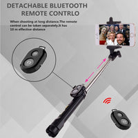 Perche à Selfie Stick Bluetooth With Button pour Android iPhone