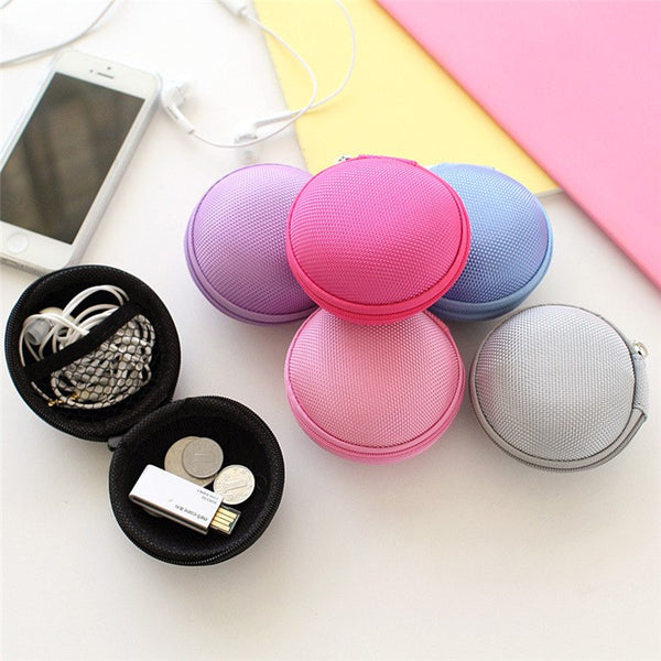 New Colorful SD Hold Case Storage Carrying Hard Bag Box Case for Earphone Headphone Earbuds memory Card Caja de storage bag