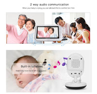 baby phone camera monitor IR Night vision Intercom 4 Lullabies Temperature monitor babyphone camera video baby monitor