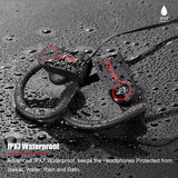 Wavefun bluetooth headphones IPX7 waterproof wireless headphone sports bass bluetooth earphone with mic for phone iPhone xiaomi