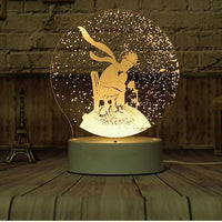 Lampe 3D divers variantes 3 changements de couleurs