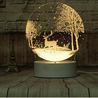 Lampe 3D divers variantes 3 changements de couleurs