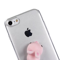 Case Cover Rubber Cat Duck Capinha for iPhone 5 5s 6 6s s 7 8 Plus 6Plus 7Plus X