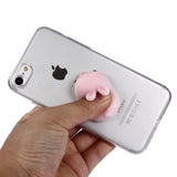 Case Cover Rubber Cat Duck Capinha for iPhone 5 5s 6 6s s 7 8 Plus 6Plus 7Plus X