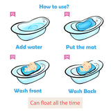 Baby Shower Portable Air Cushion Bed Babies Infant Baby Bath Pad Non-Slip Bathtub Mat NewBorn Safety Security Bath Seat Support