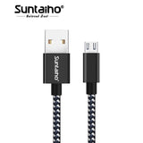 Micro USB Cable,Suntaiho 5V2.4A Nylon Braided Fast Charging Mobile Phone USB Charger Cable for Samsung/xiaomi/LG/Huawei/Meizu