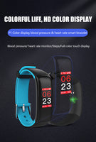 Smart Wristband Color Display Fitness Tracker Bracelet Heart Rate Monitor Blood Pressure IP67 Waterproof Watches PK Fitbits