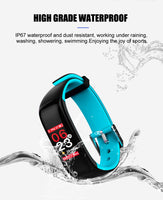 Smart Wristband Color Display Fitness Tracker Bracelet Heart Rate Monitor Blood Pressure IP67 Waterproof Watches PK Fitbits