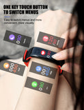 Smart Wristband Color Display Fitness Tracker Bracelet Heart Rate Monitor Blood Pressure IP67 Waterproof Watches PK Fitbits