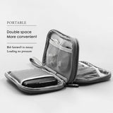 Travel Electronic Accessories Cable Organizer Bag Portable Case SD cards Flash Drives wires earphones double layer storage box