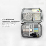 Travel Electronic Accessories Cable Organizer Bag Portable Case SD cards Flash Drives wires earphones double layer storage box