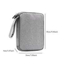 Travel Electronic Accessories Cable Organizer Bag Portable Case SD cards Flash Drives wires earphones double layer storage box