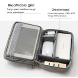 Travel Electronic Accessories Cable Organizer Bag Portable Case SD cards Flash Drives wires earphones double layer storage box