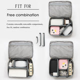 Travel Electronic Accessories Cable Organizer Bag Portable Case SD cards Flash Drives wires earphones double layer storage box