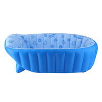 Piscine gonflable Baignoire bébé, connecteurs Portable Kid Infant Toddler épais doux Coussin d'air piscine central Assise