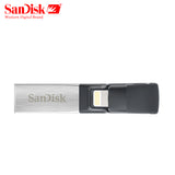 SanDisk USB Flash Drive128GB 64GB 32GB OTG USB3.0 SDIX30N Pen Drives lightning USB Stick pendrive for iPhone iPad iPod APPLE MFi