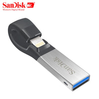 SanDisk USB Flash Drive128GB 64GB 32GB OTG USB3.0 SDIX30N Pen Drives lightning USB Stick pendrive for iPhone iPad iPod APPLE MFi