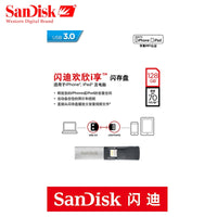 SanDisk USB Flash Drive128GB 64GB 32GB OTG USB3.0 SDIX30N Pen Drives lightning USB Stick pendrive for iPhone iPad iPod APPLE MFi