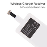 USB QI Wireless Charger Receiver Inductive Coil Receptor For iPhone 7 plus 6s plus 6 5s 5C SE 7PLUS wireless charging receiver