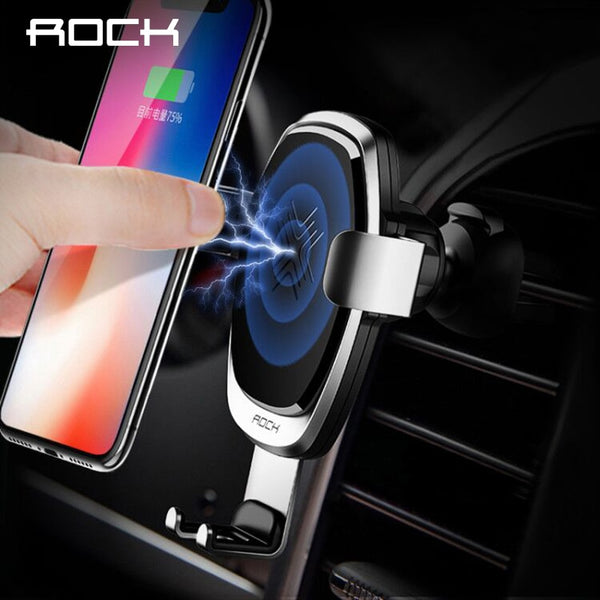 2 In 1 Fast QI Wireless Car Charger Gravity Holder