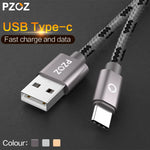 PZOZ USB Type C Fast Charging usb c cable Type-c 3.1 data Cord Phone Charger For Samsung S9 S8 Note 9 8 Xiaomi mi8 mi6 A2 huawei