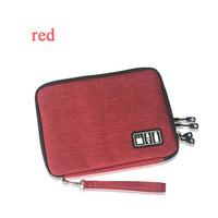 waterproof Ipad organizer USB data cable earphone wire pen power bank travel storage bag kit case digital gadget devices