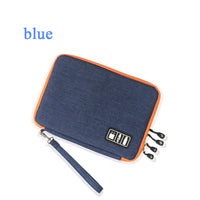 waterproof Ipad organizer USB data cable earphone wire pen power bank travel storage bag kit case digital gadget devices