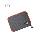 waterproof Ipad organizer USB data cable earphone wire pen power bank travel storage bag kit case digital gadget devices