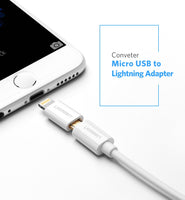 Adaptateur pour Iphone 6 Plus 5 5S 5C Ipad Mini 2 - 8 Pin vers Micro USB