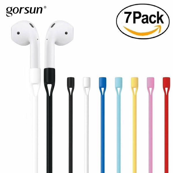 Airpods String Gorsun W1 Colorful Strap Sport Strap Silicone Cable Connector for Apple iphone  Airpods