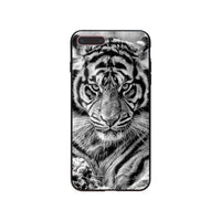 Fashion Tiger Leopard Print Panther Photo Soft Phone Case For iPhone 7 plus 6S 5 6S plus 8 8plus X Mobile phone shell