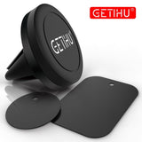 Car Phone Holder Magnetic Air Vent Mount Mobile Smartphone Stand Magnet Support Cell Cellphone Telephone Desk Tablet GPS