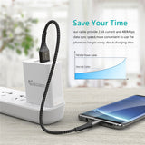 TIEGEM Micro USB Cable 2A Fast Charger USB Data Cable Mobile Phone Charging Cable for Samsung Xiaomi Huawei Sony Tablet Cable