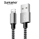 Suntaiho for Lightning iPhone Xs Max XR Charger Cable USB 2.1A Nylon Fast Charging Data for iPhone 8 Plus 7 5s for iPhone Cable