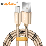 SUPTEC Micro USB Cable, Nylon Fast Charging Data Cable for Samsung Galaxy S7 S6 S5 Xiaomi Huawei Universal Android Phone Charger