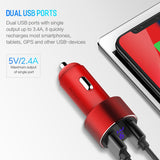 LCD Digital Display Dual USB Car-Charger