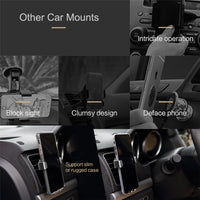 Car Phone Holder For iPhone X 8 7 6 6s Plus Samsung Air Vent Metal Universal Stand For 4-6 Inch Smartphone