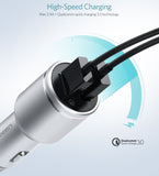 Car Charger Dual USB Quick Charge 3.0